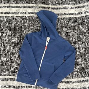 J Crew Kids Blue Zip-Up Hoodie (crewcuts)